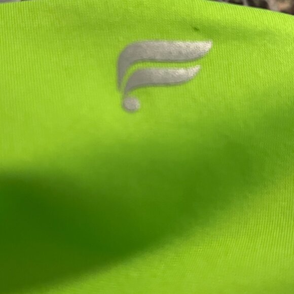 Fabletics Reversible Sports Bra Small Green Camo Print Workout Top - Picture 6 of 7